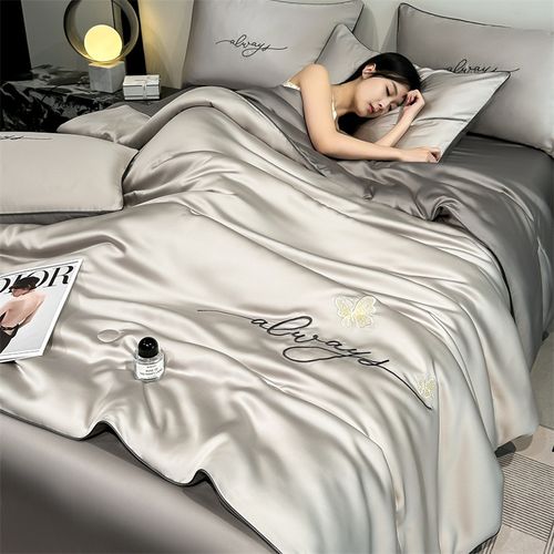 Ice Silk 4pcs Bedding Set