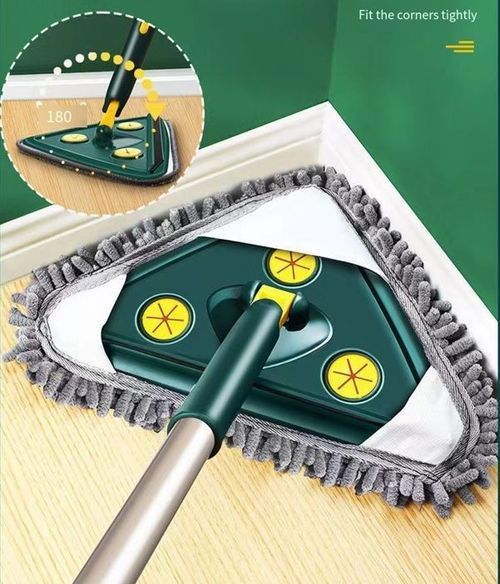 Triangle telescopic mop cleaner