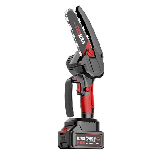 Handheld lithium-powered chain saw, high-reach pruning saw, rechargeable mini pruning saw, 8-inch electric chain saw