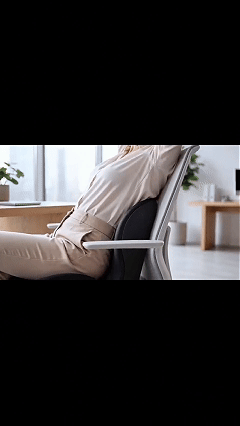 Memory Foam Seat Cushion and Lumbar Support Cushion Set for Drivers Ergonomic L.shaped car seat cushion designed to relieve tailbone pressure, non-slip design suitable for long-distance driving.black.