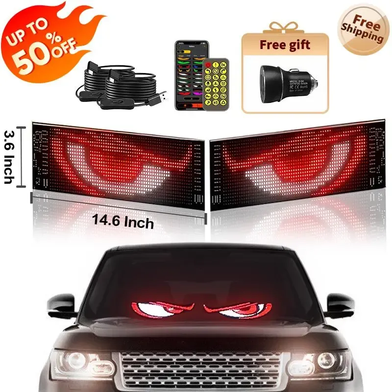 New LED Car Dynamic Demon Eye Lights