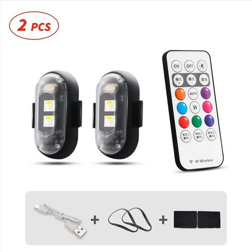 RGB Led Aircraft Strobe lights Motorcycle Lights LED Flash Position Wireless Light Aircraft Airplane Helicopter Warning Lights