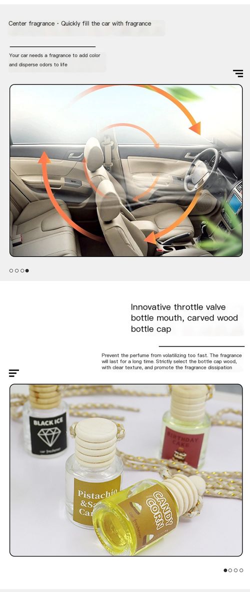 Car aromatherapy glass bottle aromatherapy rearview mirror perfume pendant, let your car have a unique smell