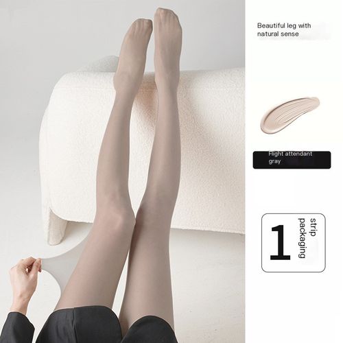 15-20D high-waisted shiny stockings