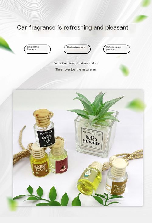 Car aromatherapy glass bottle aromatherapy rearview mirror perfume pendant, let your car have a unique smell