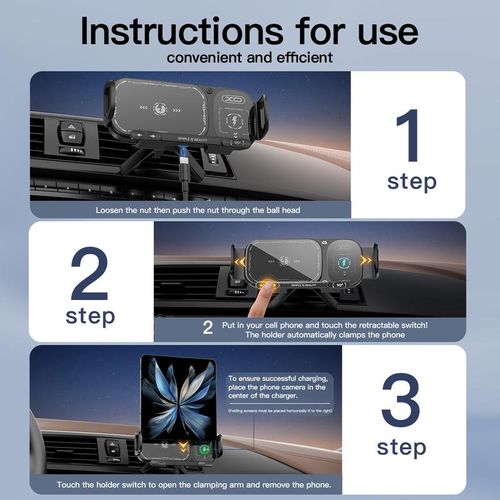 Wireless Charging Phone Holder Car Holder