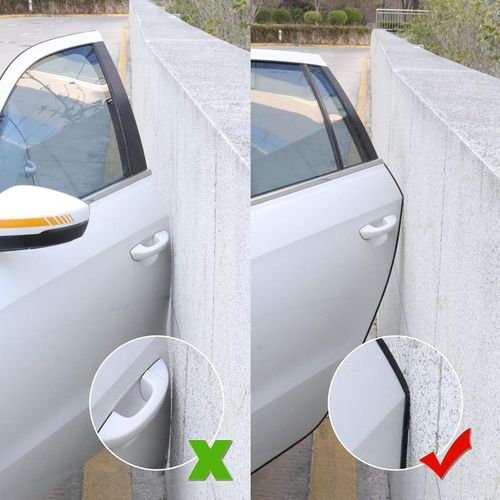 Car door edge protection strip