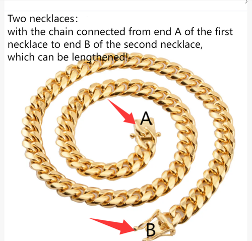 Gold-plated necklace (free combination)