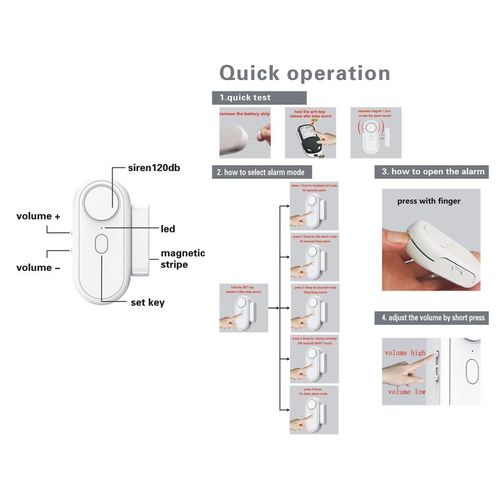 Magnetic Window Door Alarm System