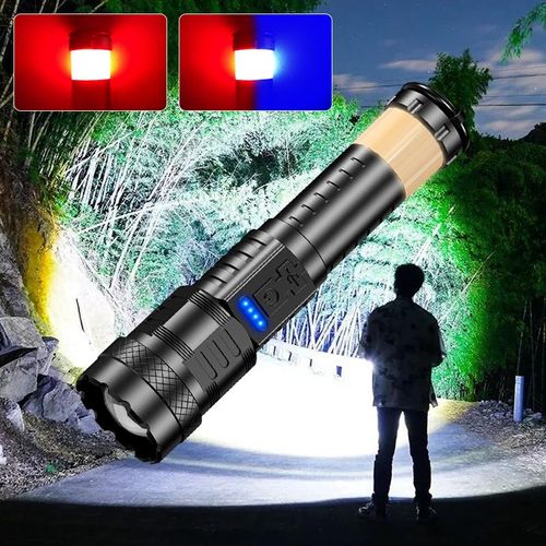 P50 telescopic zoom high-power strong light flashlight