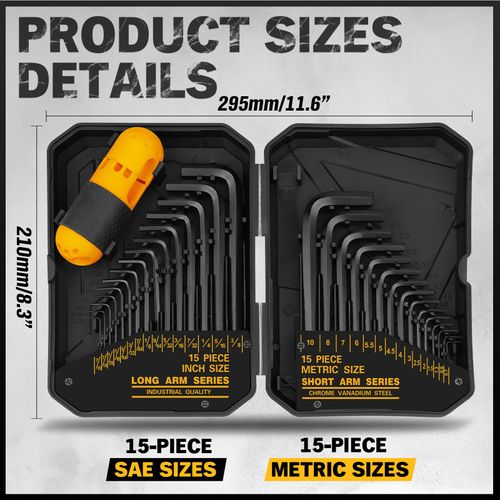 31-piece Allen wrench set