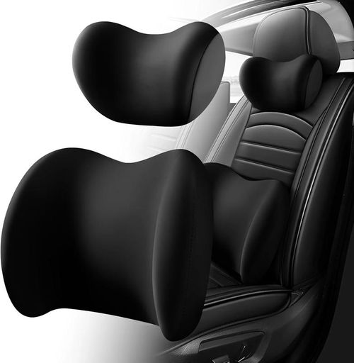 Ergonomic car seat pillow set