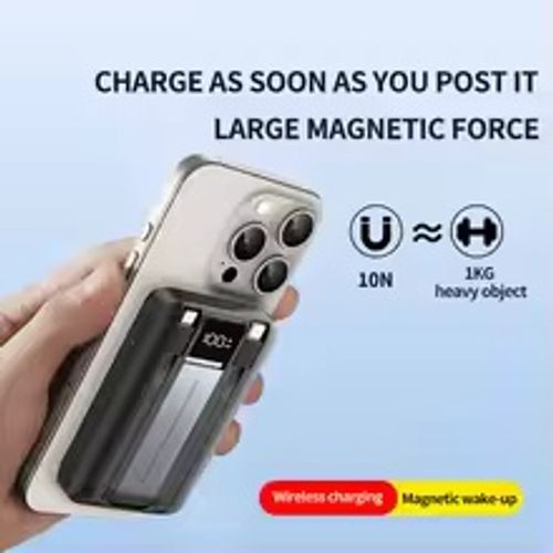 Power Bank 10000mAh 22.5W PD Fast Charging Powerbank Magnetic Wireless Charger External Battery For iPhone 16 15 14 13 12 Xiaomi