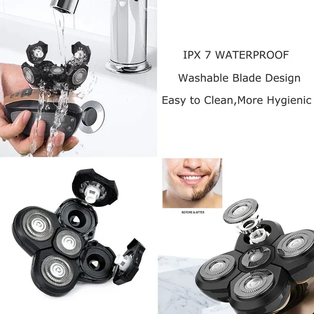 Genkent Electric Shaver 5 In 1 Shaver Trimmer Grooming Rotary