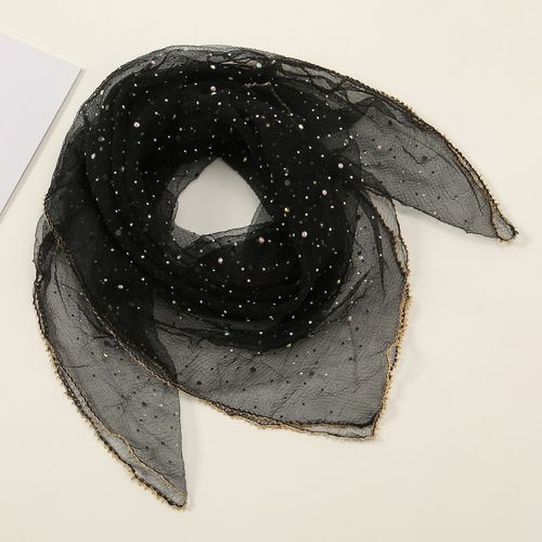 Women's Glitter Decor Scarf, Elegant Scarf for Daily Wear, Casual Trendy Scarf for Women, Trendy All-match & Exquisite Scarf for Birthday Gift