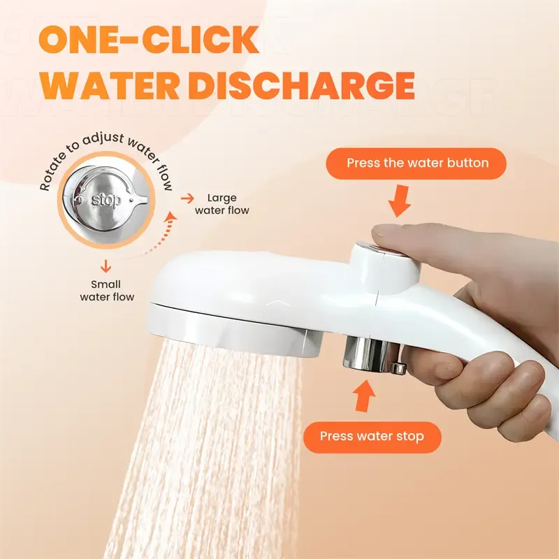 Ann Katy Outdoor Shower, Compact Handheld Rechargeable Gentle Shower Stream, pet Shower,outdoor car washing, Flower watering, Apartment bathing tools