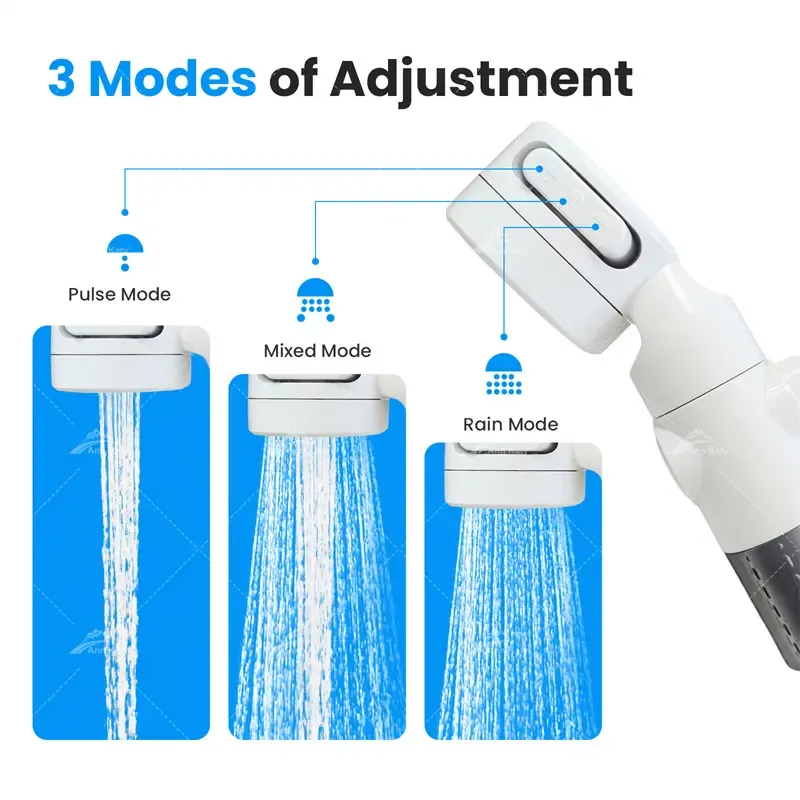 Ann Katy Outdoor Shower, Compact Handheld Rechargeable Gentle Shower Stream, pet Shower,outdoor car washing, Flower watering, Apartment bathing tools