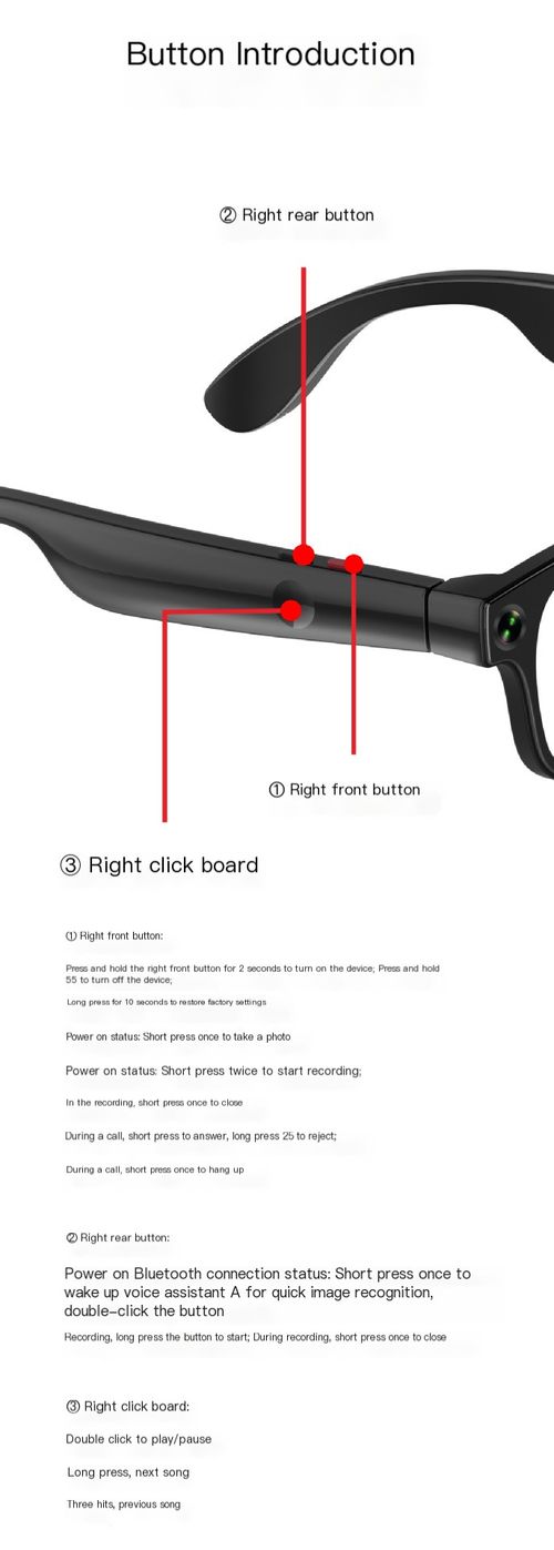 AI analysis smart glasses G1 black technology camera takes photos, records video, and listens to music with Bluetooth