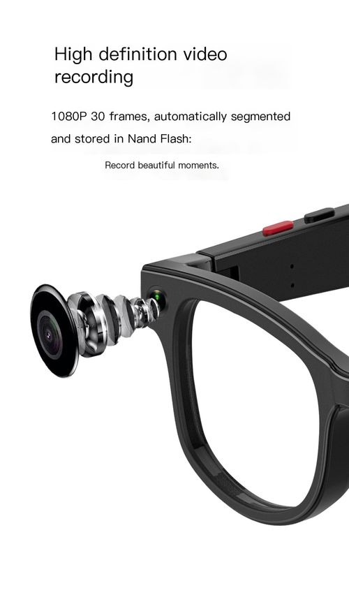 AI analysis smart glasses G1 black technology camera takes photos, records video, and listens to music with Bluetooth