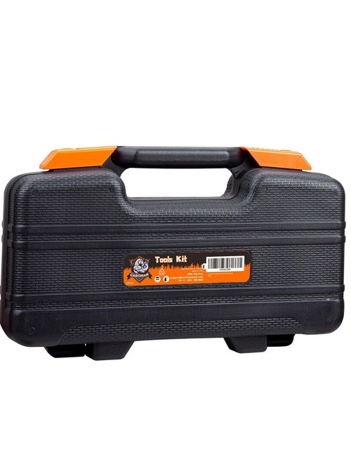 39 Piece Tool Set General Household Hand Kit with Plastic Toolbox Storage Case Orange