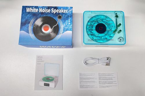 Wireless Speaker, Multifunctional Desktop Speaker with USB Port & AUX Input, White Noise USB Rechargeable Speaker with Environment Light Adjustment Modes, Audio, LED Display Clock