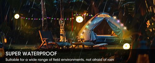Solar camping string lights