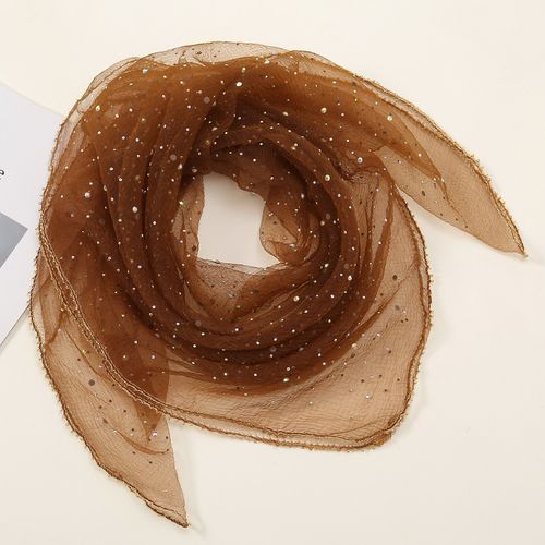 Women's Glitter Decor Scarf, Elegant Scarf for Daily Wear, Casual Trendy Scarf for Women, Trendy All-match & Exquisite Scarf for Birthday Gift