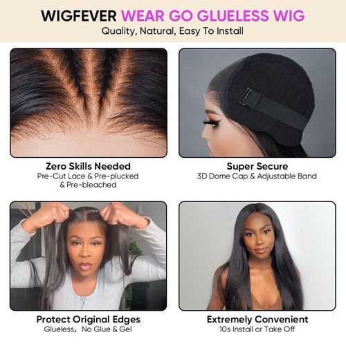 Popular European and American straight hair high temperature silk wigs and synthetic fiber lace front wigs