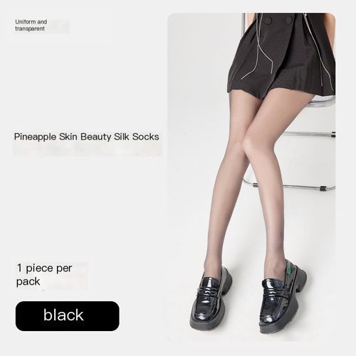 15-20D high-waisted shiny stockings
