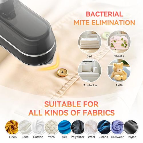 Handheld Steamer for Clothes,10s Heat Up,1200W Steamer ＆ Iron 2 In 1,160ml Capacity Travel Size Garment Steamer,Large Ceramic Heat Panel for 110V~120V Only