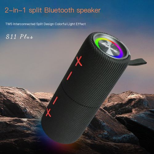Cyboris' new S11plus fabric Bluetooth speaker cross-border hot-selling colorful heavy subwoofer Bluetooth speaker