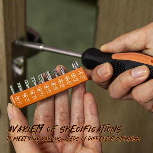 39 Piece Tool Set General Household Hand Kit with Plastic Toolbox Storage Case Orange