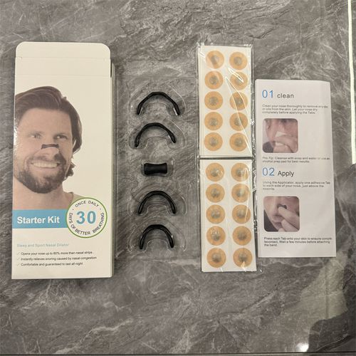 Intake Breathing Magnetic Nasal Strip Starter Kit and 30Day Supply Extra Strength