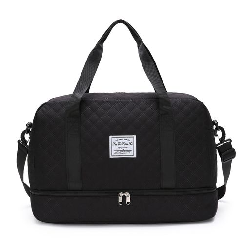 Lightweight Large Capacity Duffle Bag, Stylish Argyle Design, Perfect Carry On Luggage with Separate Shoe Compartment for Travelers