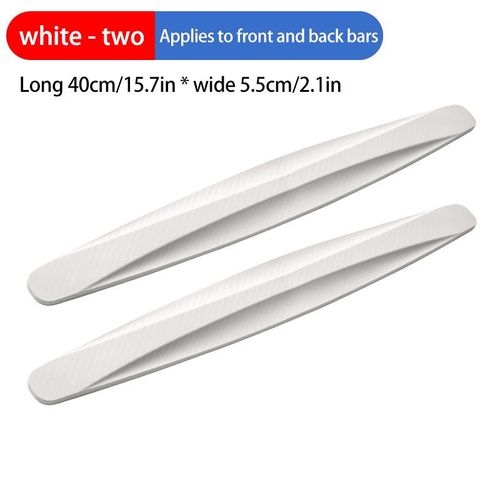 A pair of universal carbon fiber scratch-resistant car skid plates