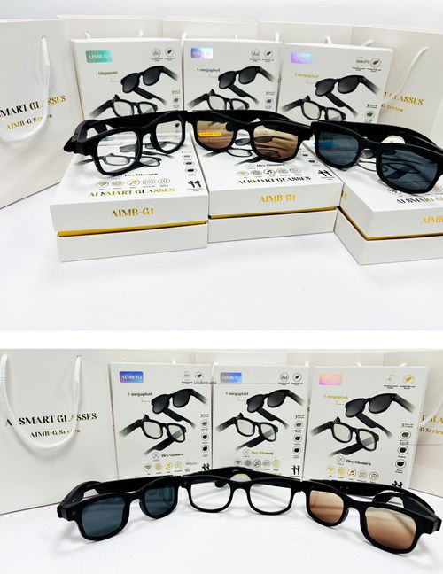 AI analysis smart glasses G1 black technology camera takes photos, records video, and listens to music with Bluetooth
