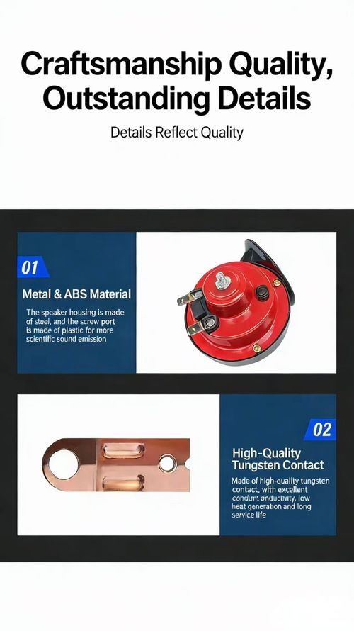 300db Double Horn Pack (12v, Waterproof) Trucks, Trains, Ships,Motorcycles, Alternate Car Parts (Red)