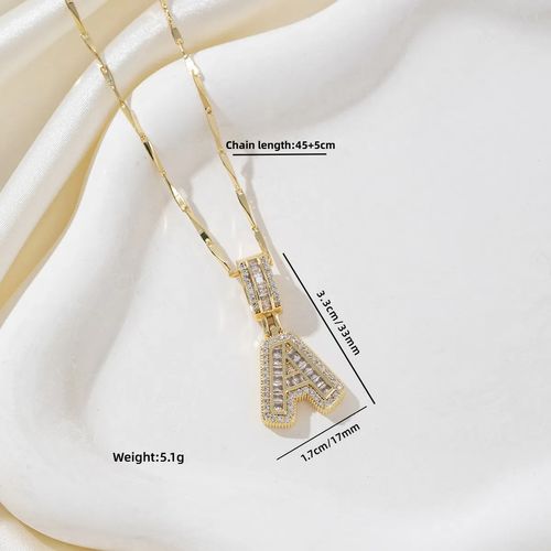 Rock sugar copper inlaid zircon pendant full diamond round combination necklace set