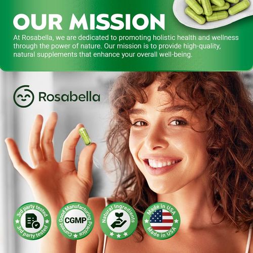 Rosabella Moringa Capsules (800mg) for Immune Support, Gut Health & Vitamins