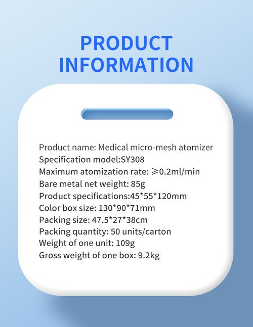 Portable SY308 medical grade electronic nebulizer for children and adults handheld nebulizer