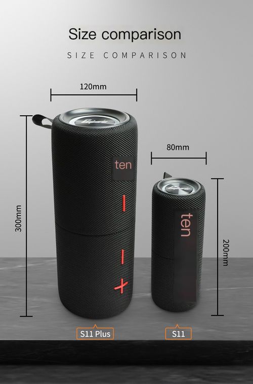 Cyboris' new S11plus fabric Bluetooth speaker cross-border hot-selling colorful heavy subwoofer Bluetooth speaker