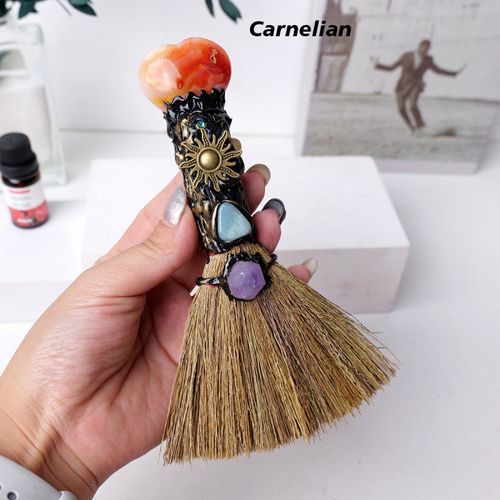 Natural crystal magic broom