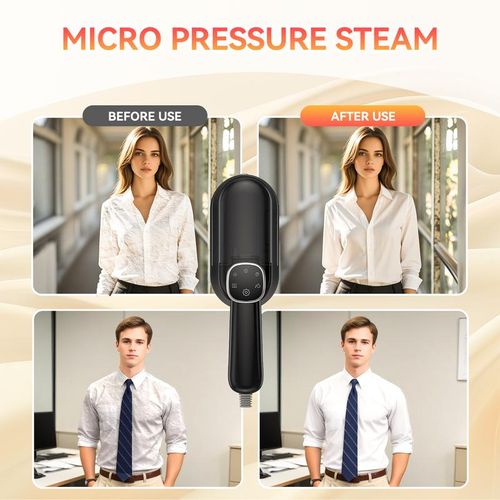 Handheld Steamer for Clothes,10s Heat Up,1200W Steamer ＆ Iron 2 In 1,160ml Capacity Travel Size Garment Steamer,Large Ceramic Heat Panel for 110V~120V Only
