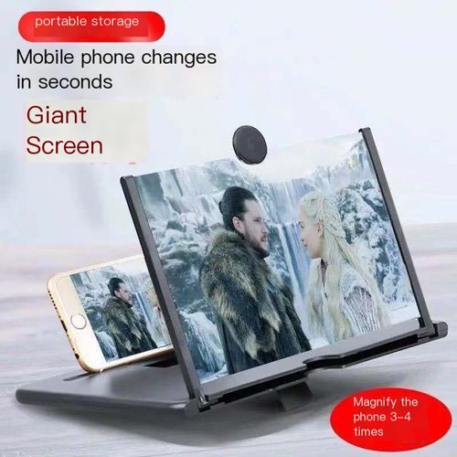 New pull-out 12-inch mobile phone screen magnifier, projection stand, 3D HD amplifier, ultra-thin eye protection