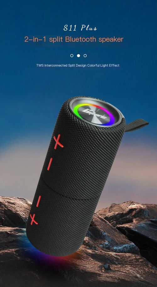 Cyboris' new S11plus fabric Bluetooth speaker cross-border hot-selling colorful heavy subwoofer Bluetooth speaker