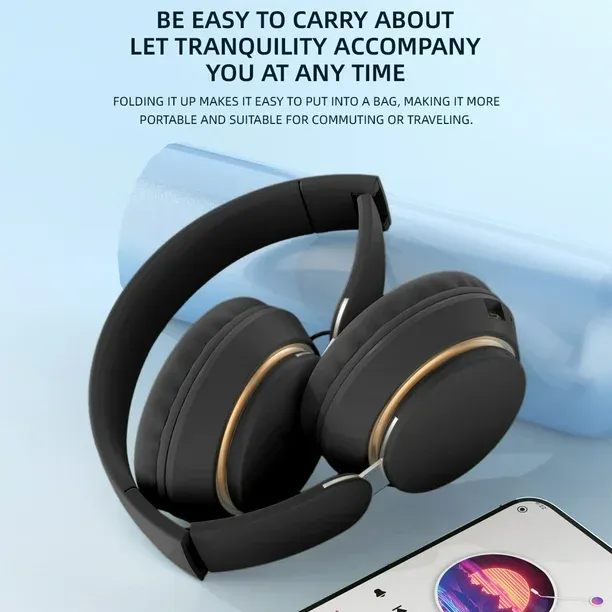 Viflosae Headphones Wireless Bluetooth Headset Subwoofer Bluetooth 5.3 Mobile Computer Game Music Sports Game Headphones Electronics Gadgets