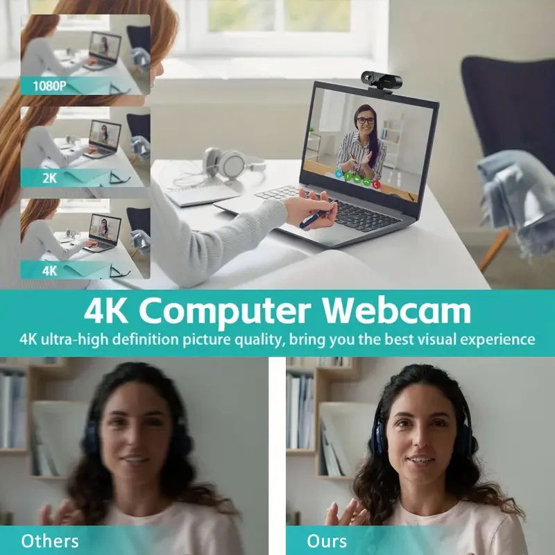 4K HD PC Webcam with Autofocus