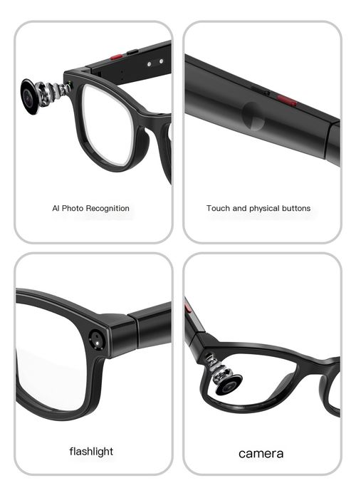 AI analysis smart glasses G1 black technology camera takes photos, records video, and listens to music with Bluetooth