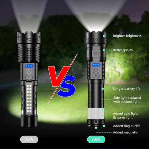 P50 telescopic zoom high-power strong light flashlight