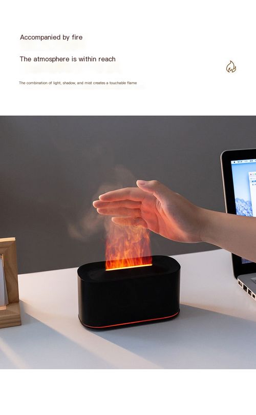Colorful flame aroma diffuser, humidifier